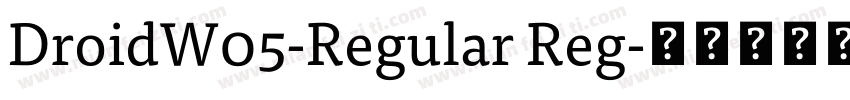 DroidW05-Regular Reg字体转换